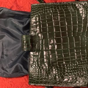 Green croc bag